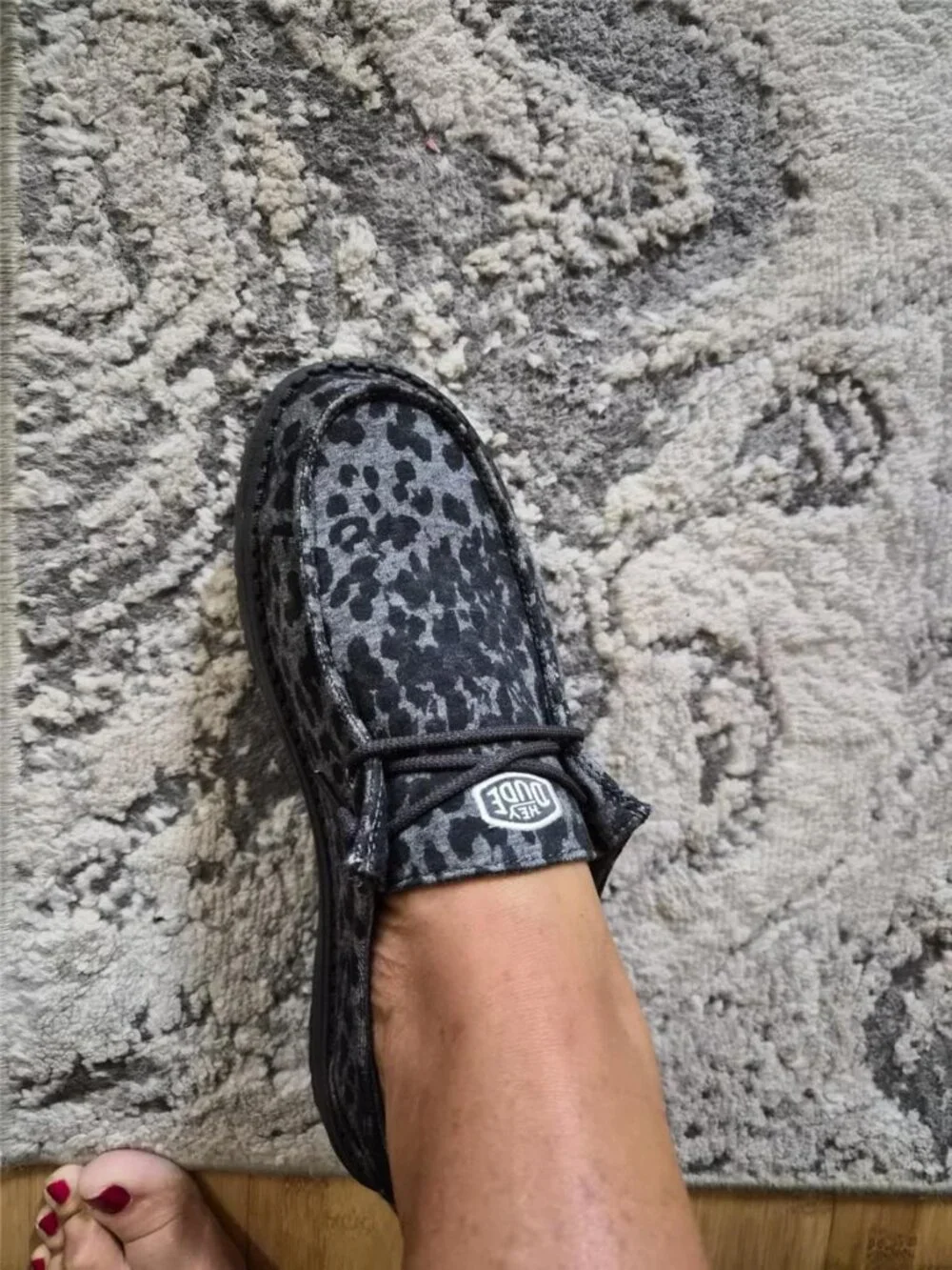 Women's Wendy Stretch Jersey Leopard Slip On Shoe | Lightweight Casual